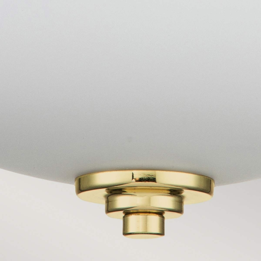 Feiss - Plafondlamp voor badkamer MALIBU 2xE27/60W/230V IP44 goudkleurig