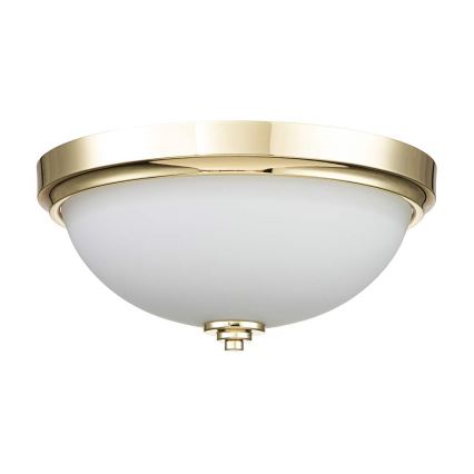 Feiss - Plafonnier de salle de bains MALIBU 2xE27/60W/230V IP44 doré