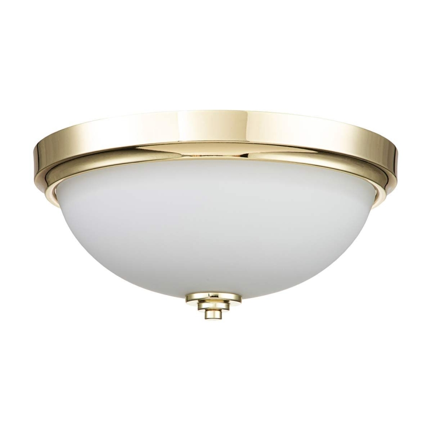 Feiss - Plafonnier de salle de bains MALIBU 2xE27/60W/230V IP44 doré