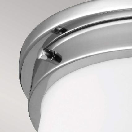 Feiss - Badkamer plafondlamp PAYNE 2xE27/60W/230V IP44 mat chroom