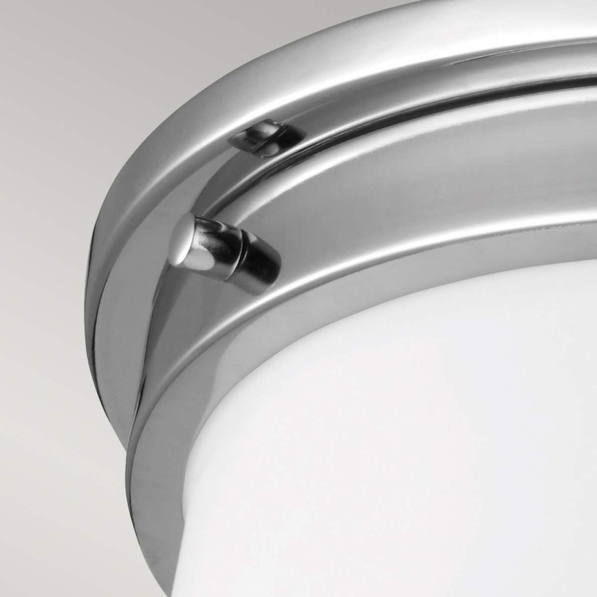 Feiss - Badkamer plafondlamp PAYNE 2xE27/60W/230V IP44 mat chroom