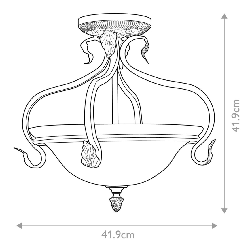 Feiss - Bevestigde hanglamp SONOMA VALLEY 3xE27/60W/230V