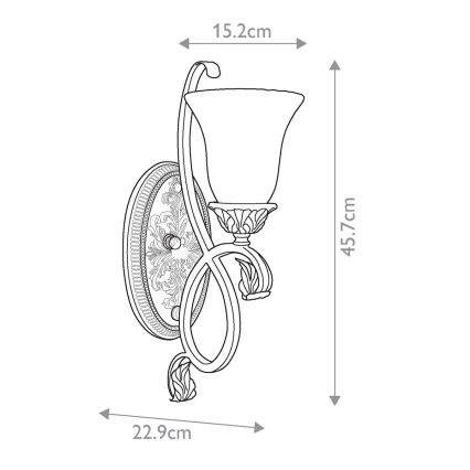 Feiss - Wandlamp SONOMA VALLEY 1xE27/60W/230V