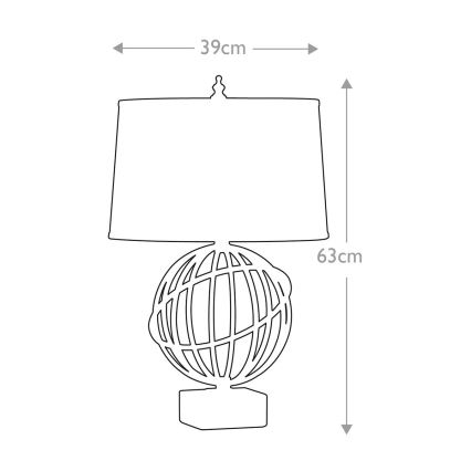 Feiss - Tafellamp SPENCER 1xE27/60W/230V