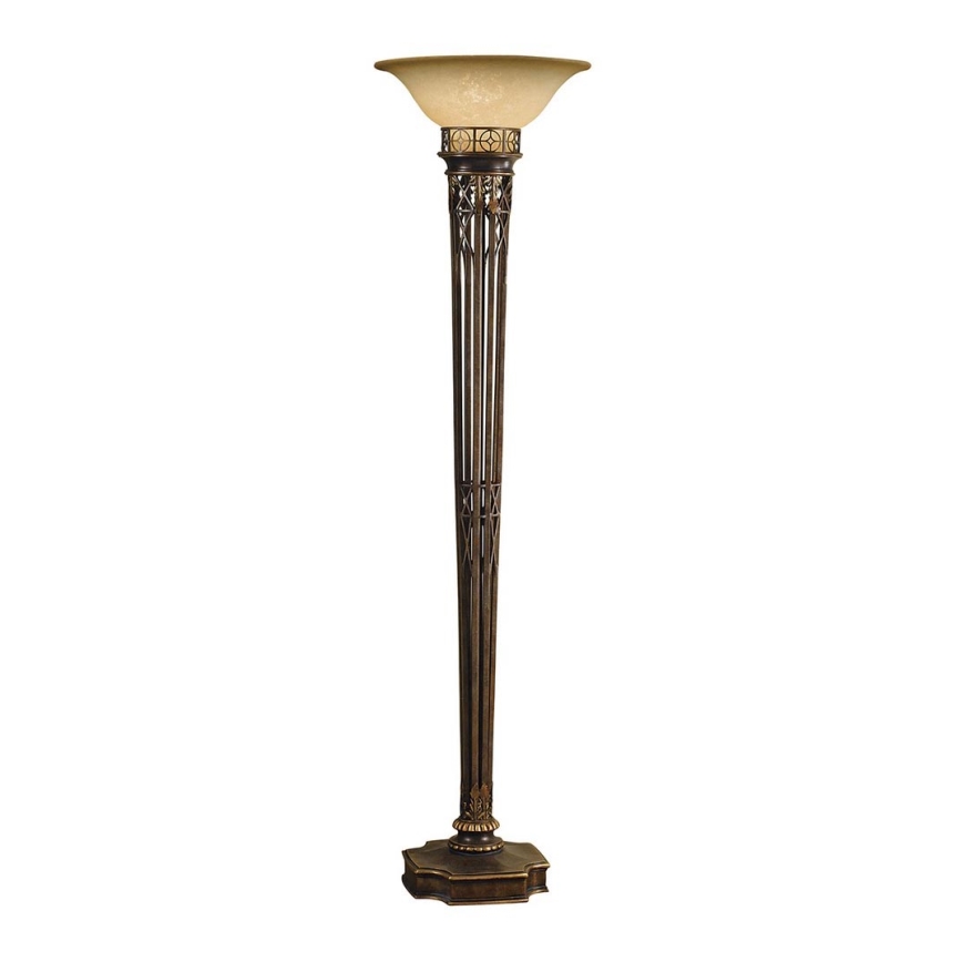 Feiss - Lampadaire OPERA 1xE27/100W/230V bronze/beige