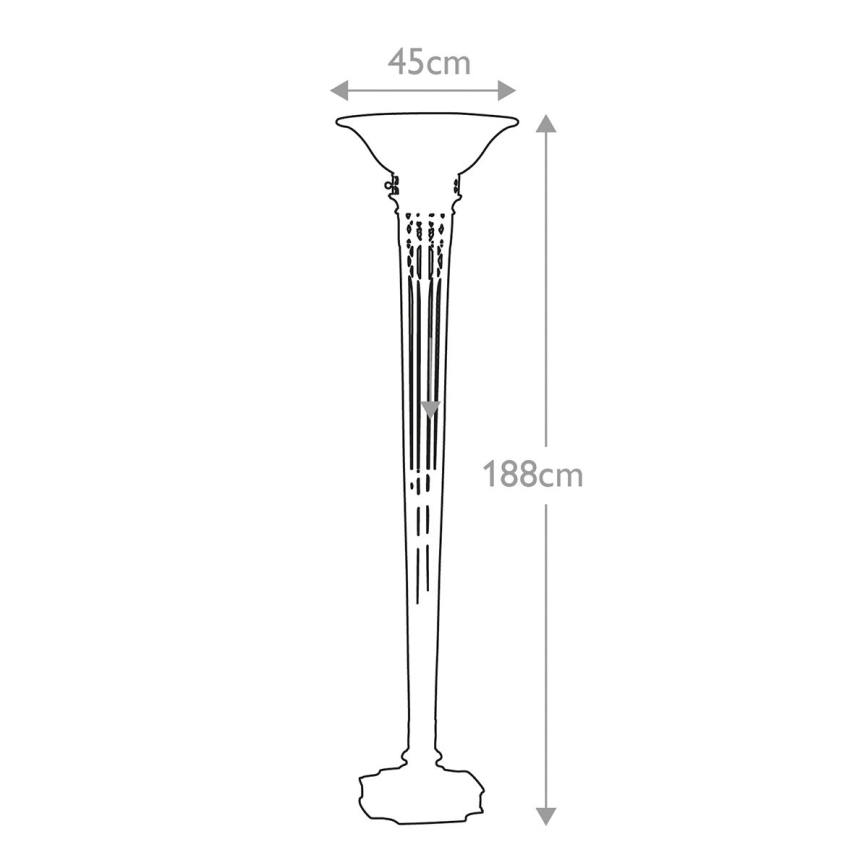 Feiss - Lampadaire OPERA 1xE27/100W/230V bronze/beige