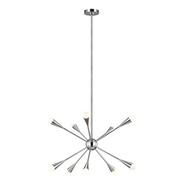Feiss - LED Hanglamp met vaste pendel JAX 10xG9/3W/230V glanzend chroom