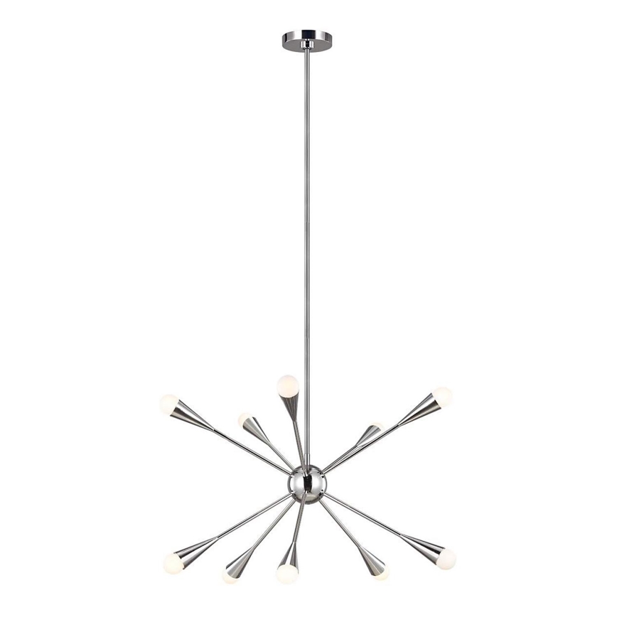 Feiss - LED Hanglamp met vaste pendel JAX 10xG9/3W/230V glanzend chroom