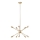 Feiss - LED Hanglamp met vaste pendel JAX 10xG9/3W/230V goud