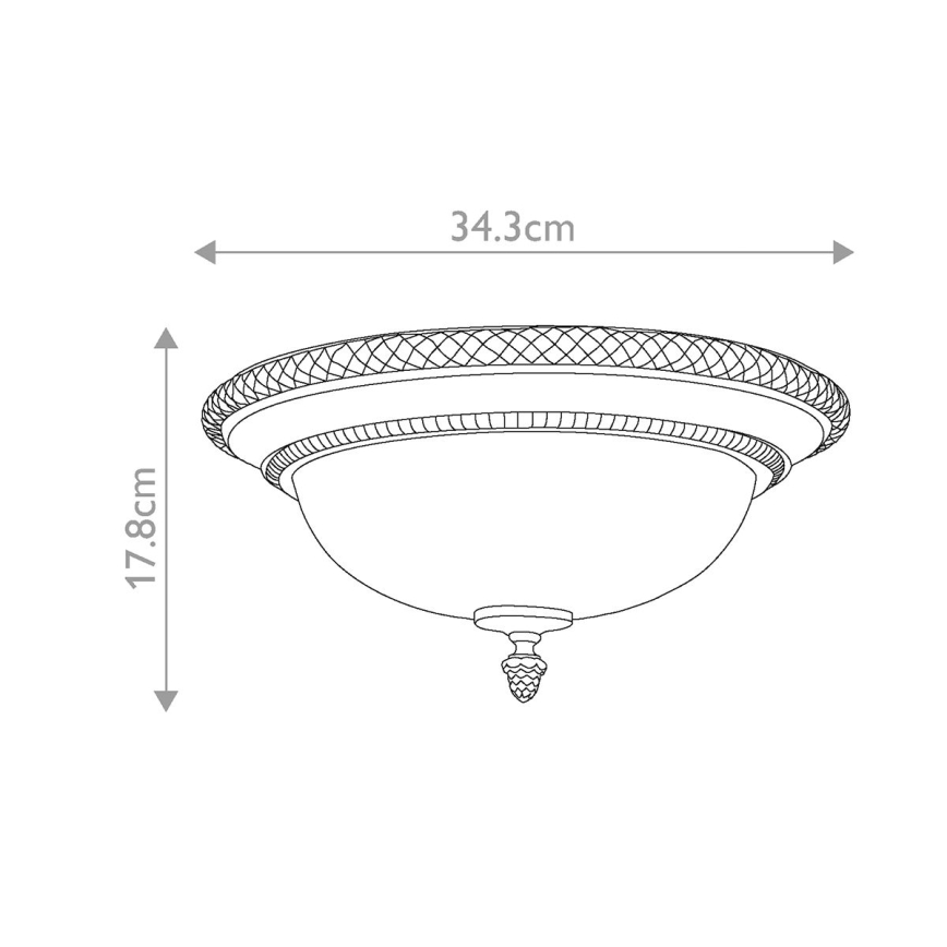 Feiss - Plafondlamp KELHAM HALL 2xE27/60W/230V