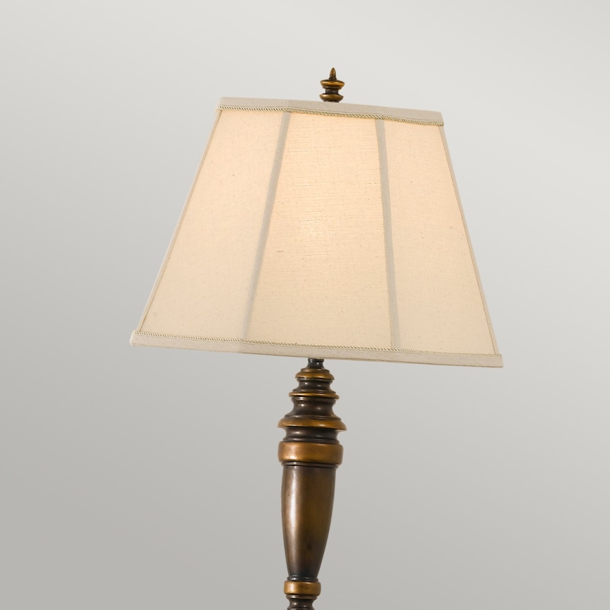 Feiss - Staande lamp LINCOLNDALE 1xE27/60W/230V brons/beige