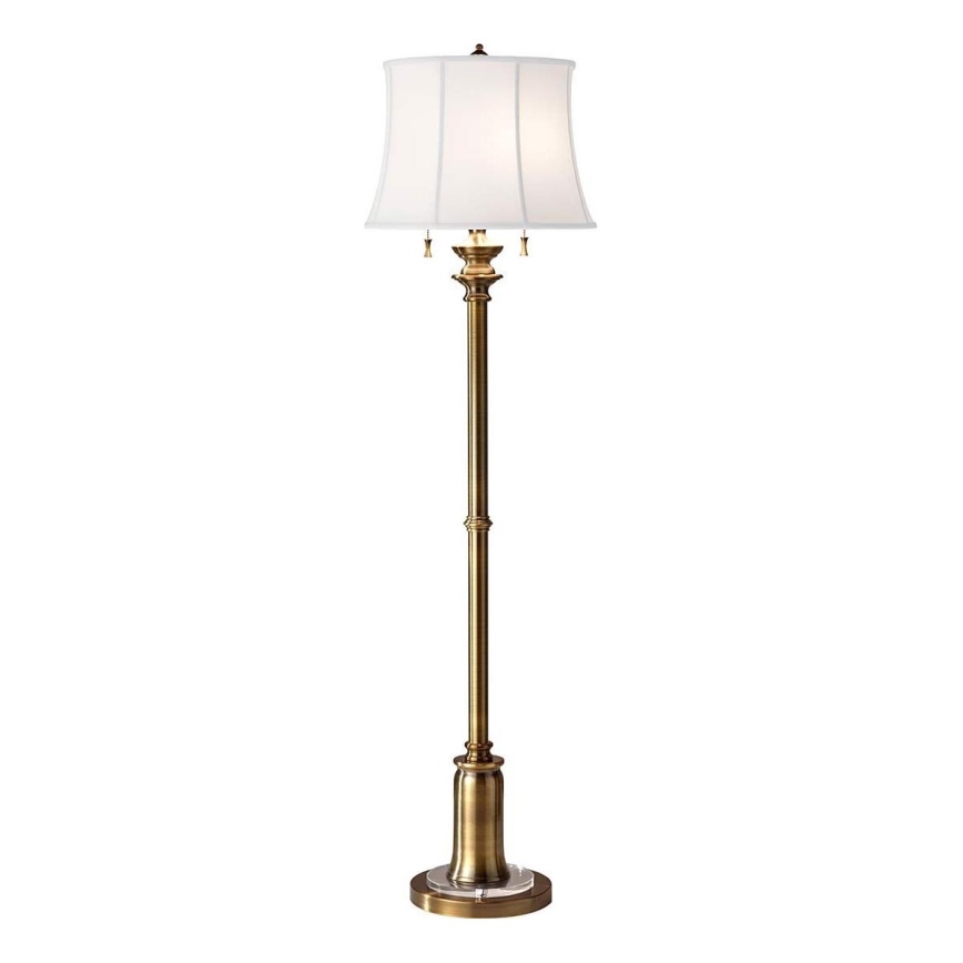 Feiss - Staande Lamp STATEROOM 2xE27/60W/230V messing