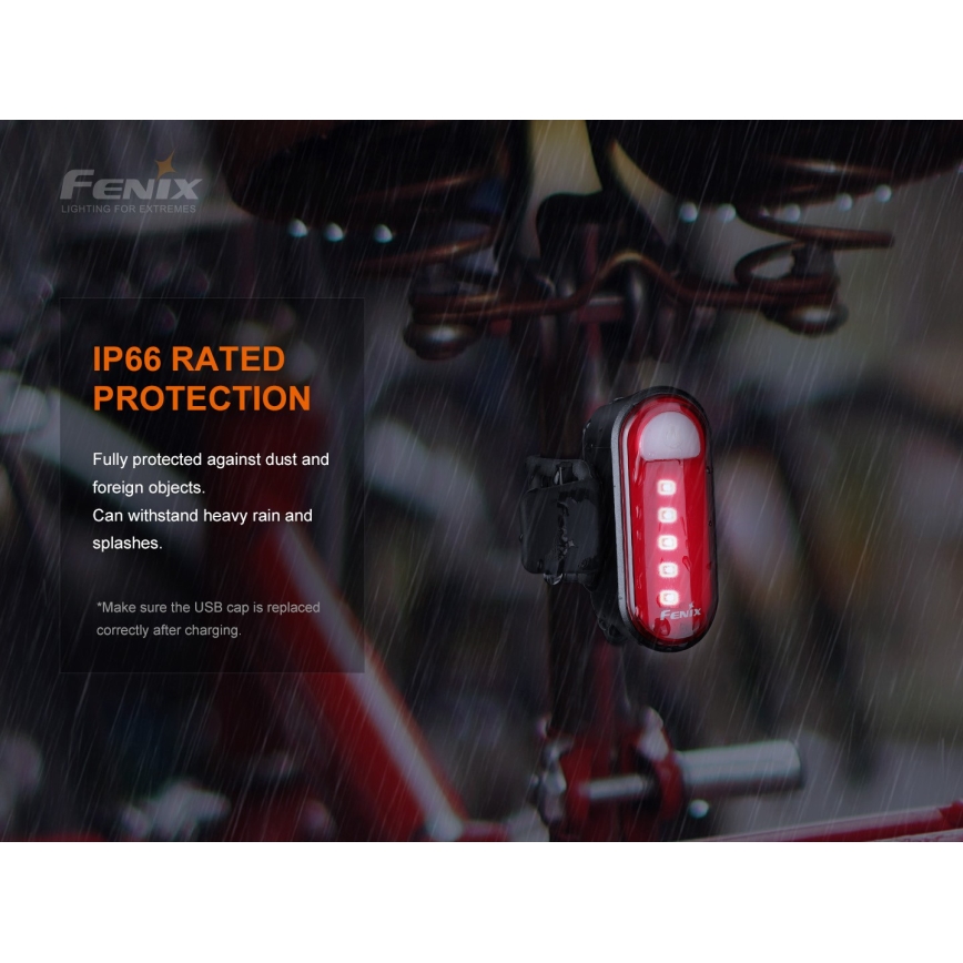 Fenix BC05RV20 - Oplaadbare LED Fiets Lamp LED/USB IP66