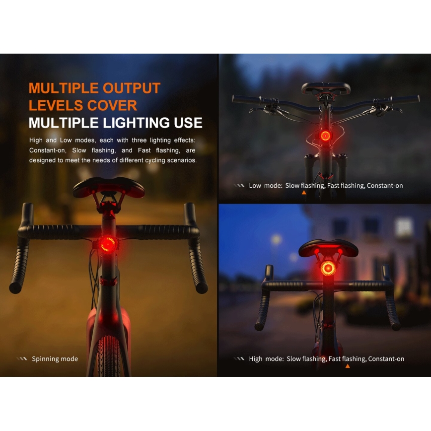 Fenix BC06R - LED Dimbare oplaadbare fietslamp LED/USB IP66 90 lm 24,5 h 560 mAh