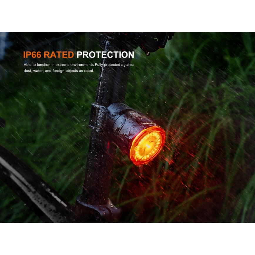 Fenix BC06R - Éclairage de vélo à intensité variable et rechargeable LED/USB IP66 90 lm 24,5 h