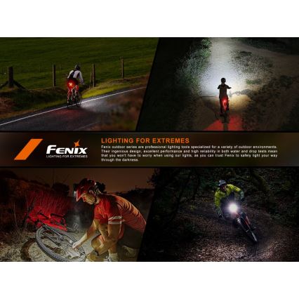 Fenix BC06R - Éclairage de vélo à intensité variable et rechargeable LED/USB IP66 90 lm 24,5 h