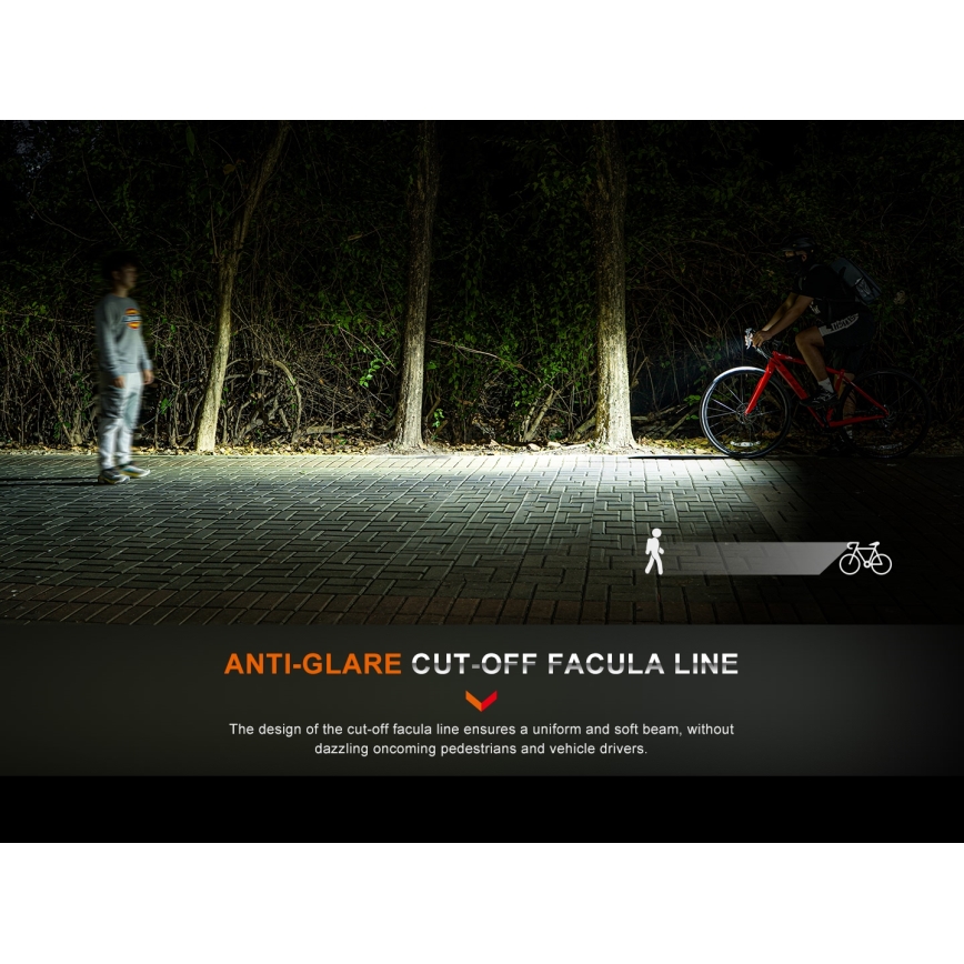 Fenix BC15R - LED Dimbare oplaadbare fietslamp LED/USB IP66 400 glanzend 31,5 h 2600 mAh