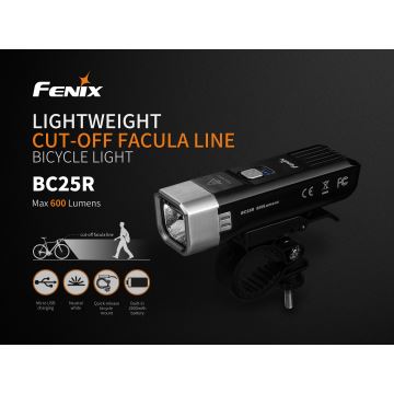 Fenix BC25R - Oplaadbare LED Fietslamp LED/USB IP66