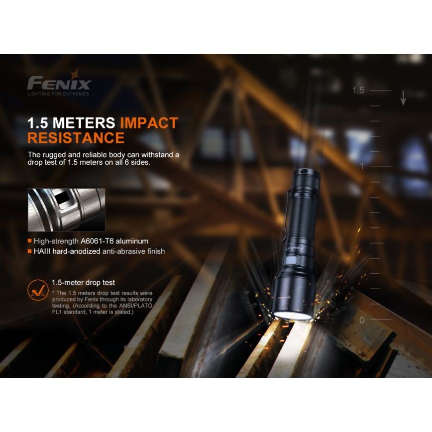 Fenix C7 - Lampe torche LED rechargeable à intensité variable LED/1x21700 IP68 3000 lm 68 h