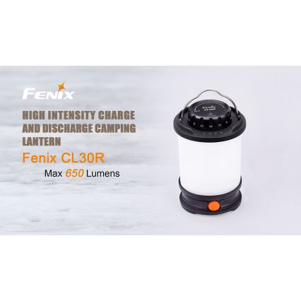 Fenix CL30R - Draagbare oplaadbare LED-lamp LED/USB/6xCR123A IPX7 650 lm 300 u 2600 mAh
