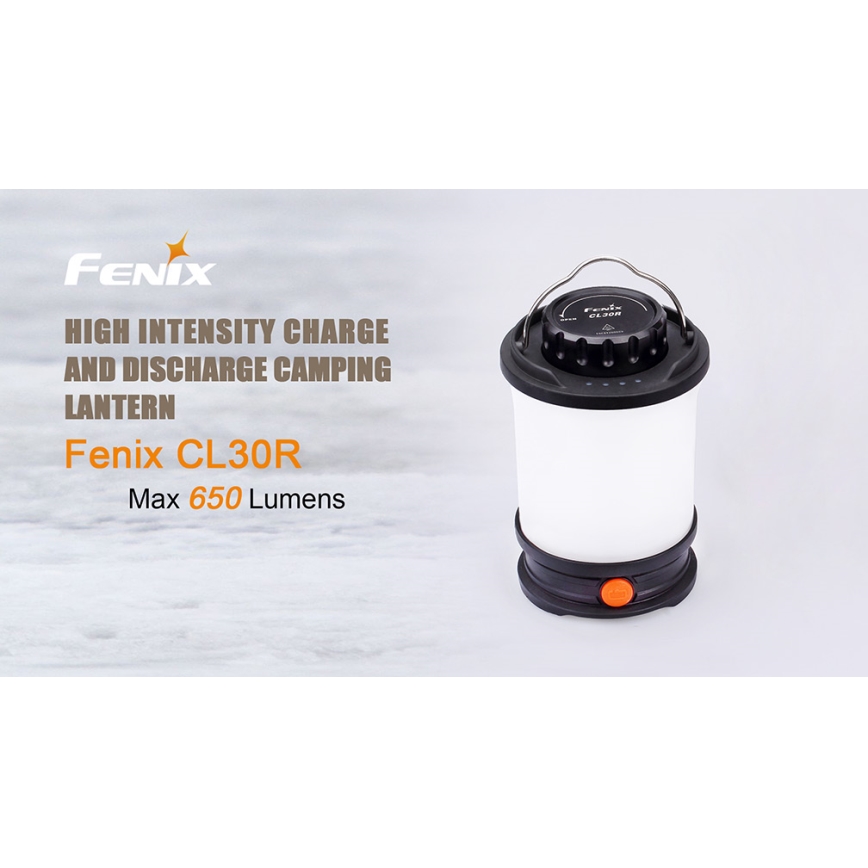 Fenix CL30R - Draagbare oplaadbare LED-lamp LED/USB/6xCR123A IPX7 650 lm 300 u 2600 mAh
