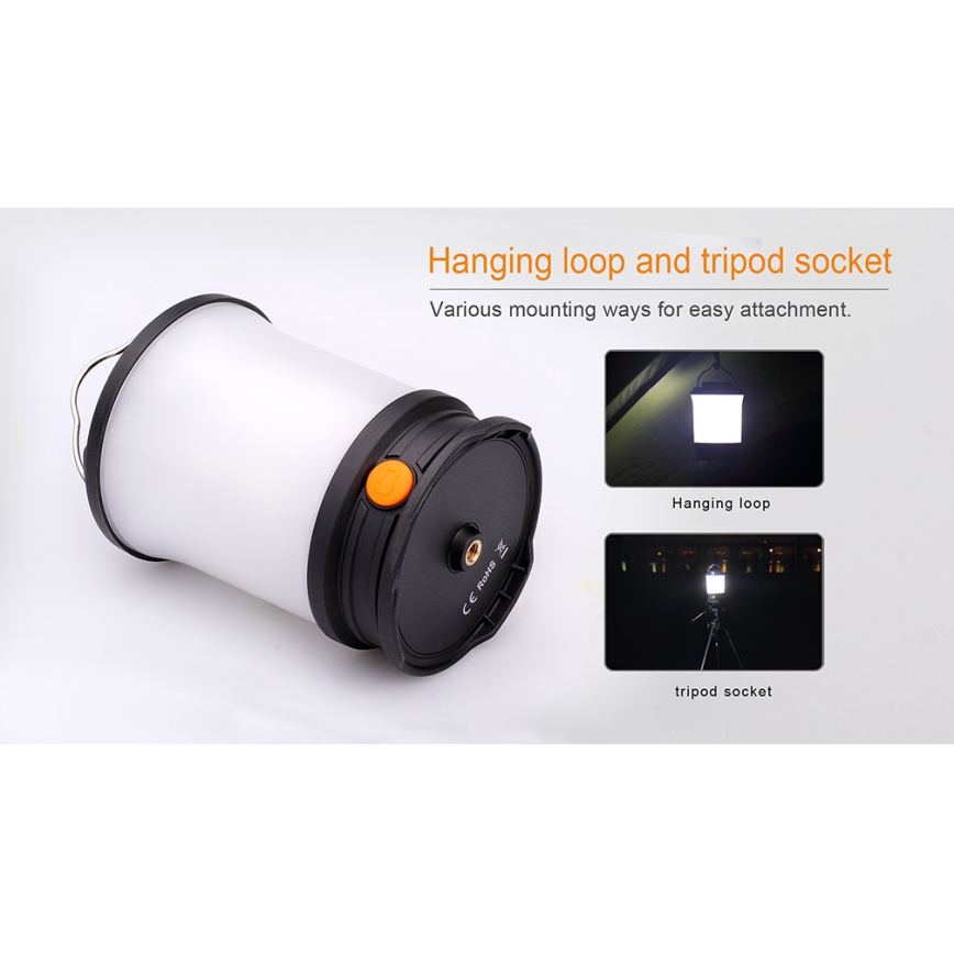 Fenix CL30R - Lampe portable rechargeable LED/USB/6xCR123A IPX7 650 lm 300 h 2600 mAh