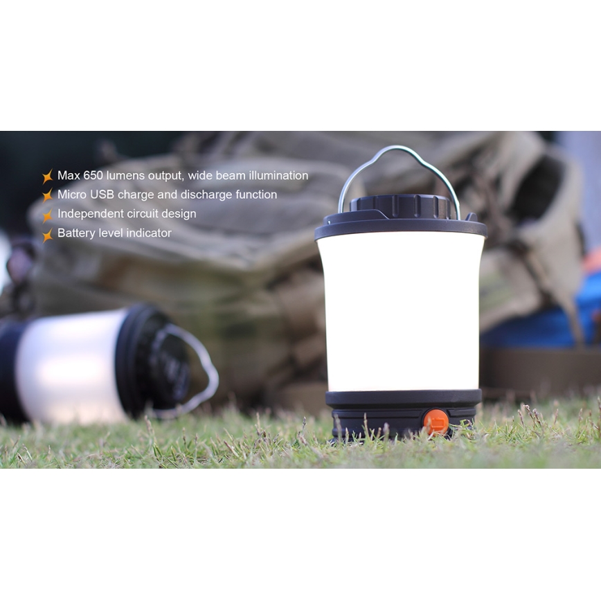 Fenix CL30R - LED draagbare oplaadbare lamp LED/USB/6xCR123A IPX7 650 lm 300 h 2600 mAh