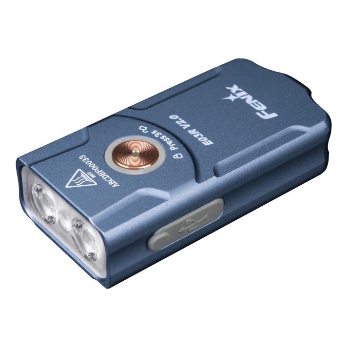 Fenix E03RV20BLU - Lampe torche rechargeable LED/USB IP66 500 lm 30 h 400 mAh
