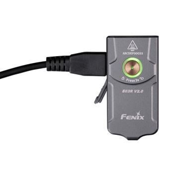 Fenix E03RV20GREY - Lampe torche rechargeable LED/USB IP66 500 lm 30 h