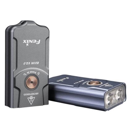 Fenix E03RV20GREY - LED Oplaadbare zaklamp LED/USB IP66 500 glanzend 30 h 400 mAh