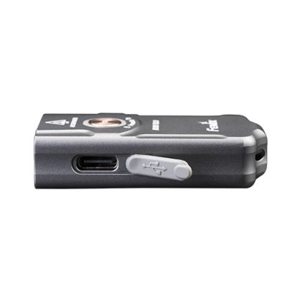Fenix E03RV20GREY - LED Oplaadbare zaklamp LED/USB IP66 500 glanzend 30 h 400 mAh
