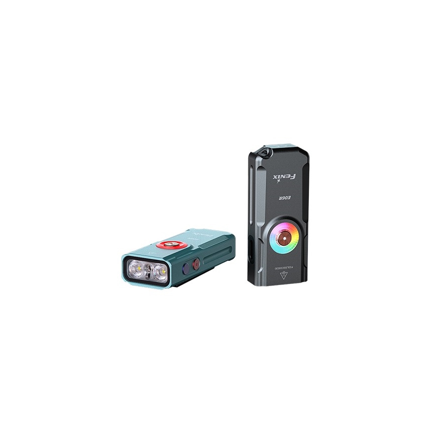 Fenix E06RGRY - LED Dimbaar oplaadbaar zaklamp UV LED/USB IP66 700 glanzend 60 h grijs