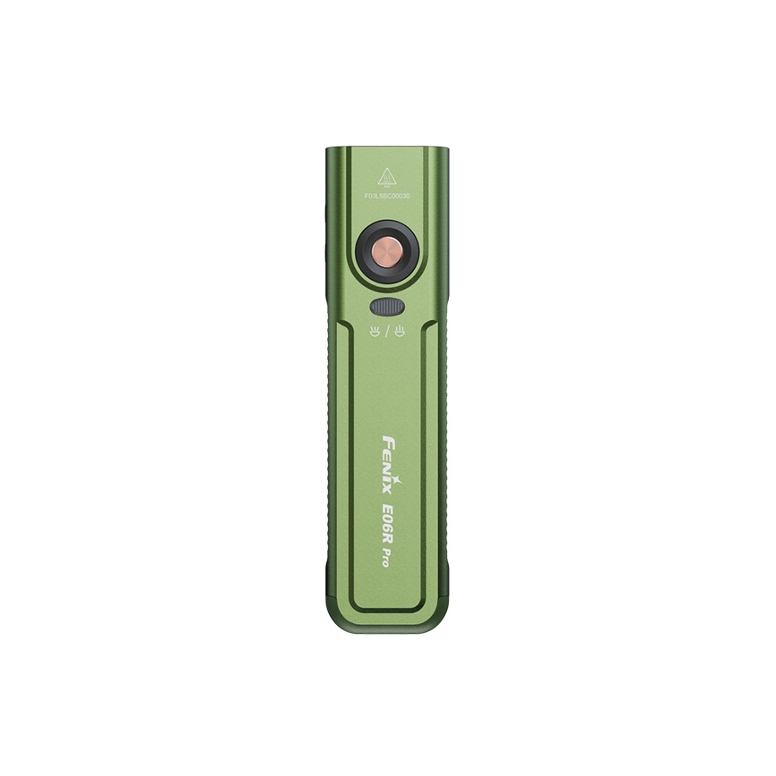 Fenix E06RPROEUOLI - Lampe de poche LED rechargeable à intensité réglable/USB 1650 mAh IP66 1600 lm 111 h verte