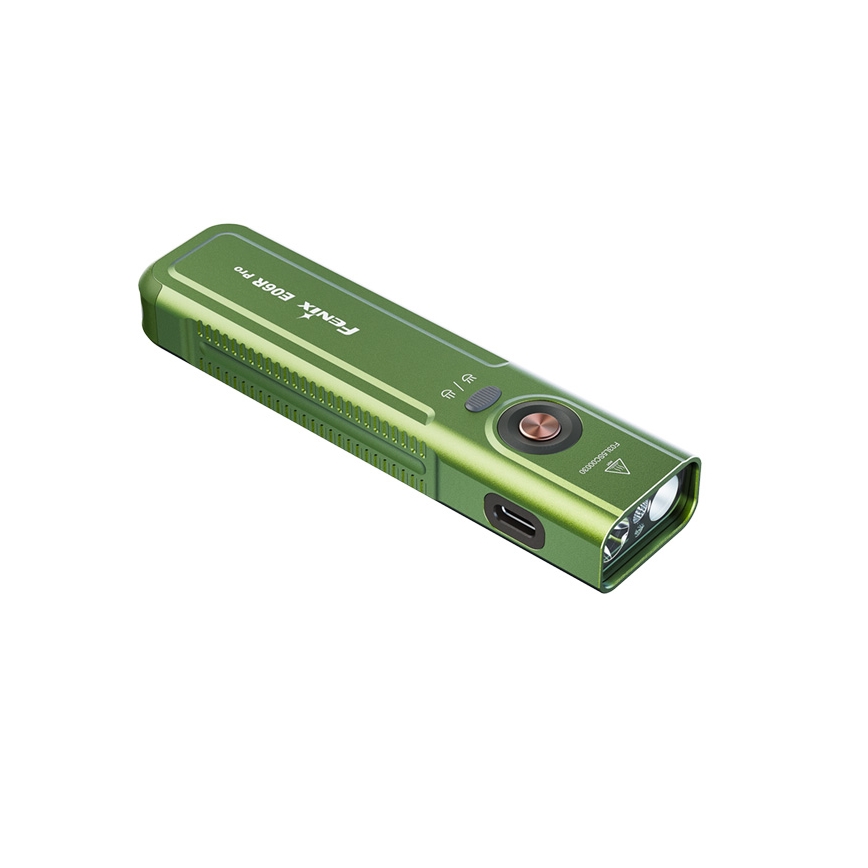 Fenix E06RPROEUOLI - Lampe de poche LED rechargeable à intensité réglable/USB 1650 mAh IP66 1600 lm 111 h verte