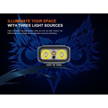Fenix E06RTKS - LED Dimbaar oplaadbaar zaklamp UV LED/USB IP66 700 lm 60 h 750 mAh turquoise