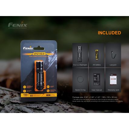 Fenix E12V20 - LED Zaklamp LED/1xAA IP68