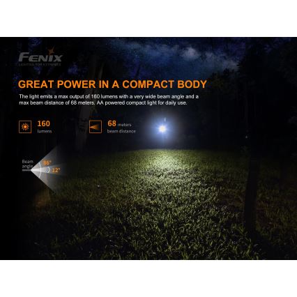 Fenix E12V20 - LED Zaklamp LED/1xAA IP68