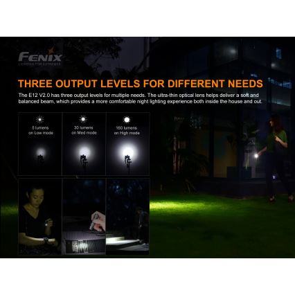 Fenix E12V20 - LED Zaklamp LED/1xAA IP68