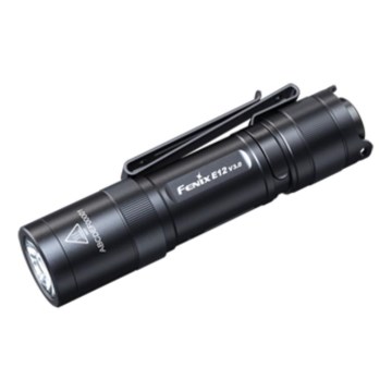 Fenix E12V30 - Lampe de poche LED rechargeable à intensité réglable LED/1xAA 2000 mAh IP68 200 lm 100 h noire