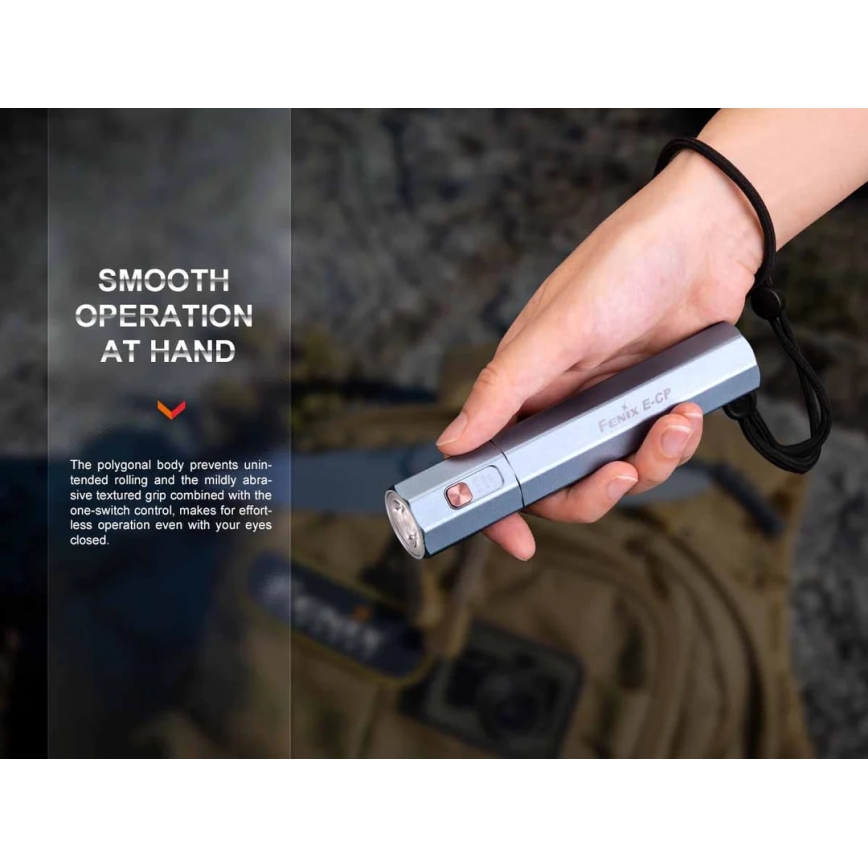 Fenix ECPBLUE - Lampe torche rechargeable avec batterie portative USB IP68 1600 brillant 504 h 5000 mAh bleu