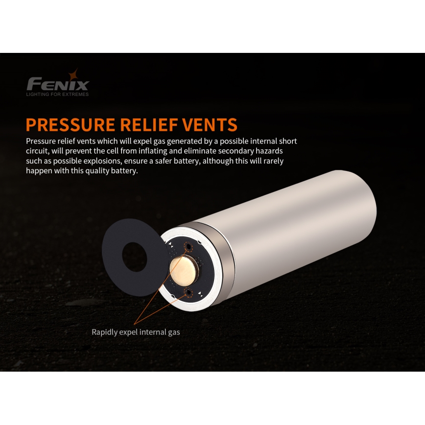 Fenix FE21700V20 - 1 pièce Batterie rechargeable 21700 3,6 V 5000 mAh