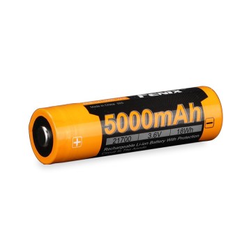 Fenix FE21700V20 - 1 pièce Batterie rechargeable 21700/3,6V 5000 mAh
