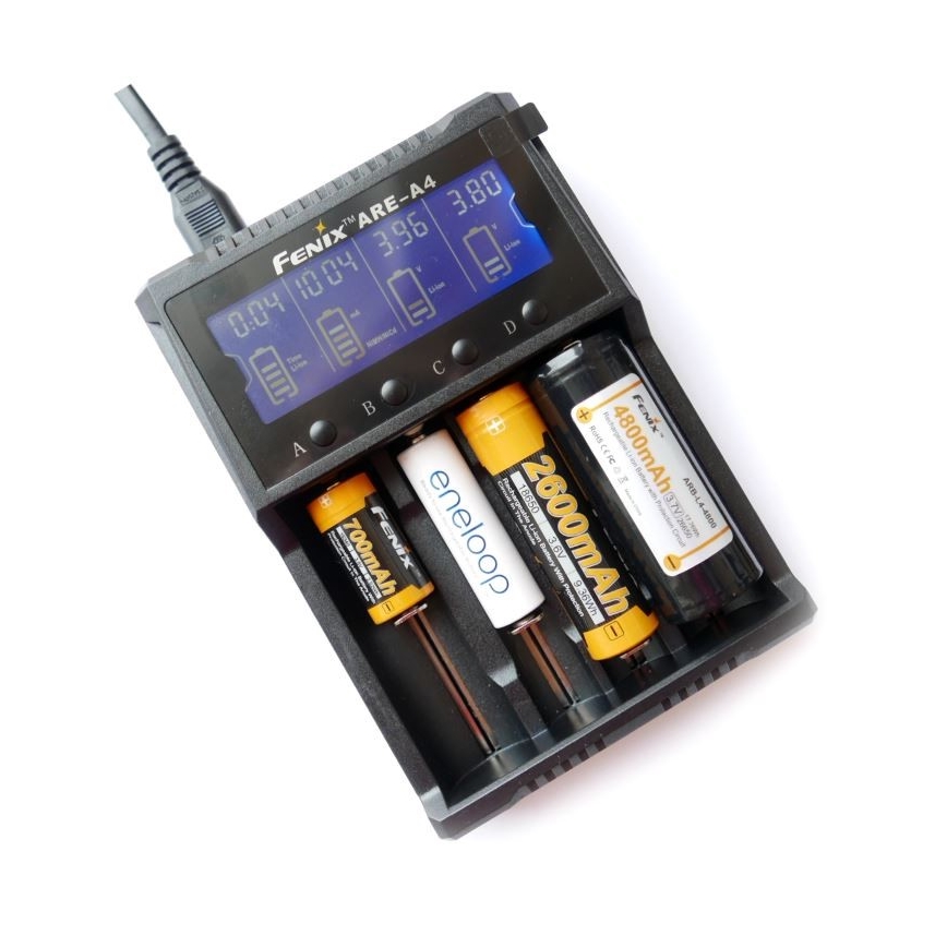 Fenix FENAREA4 - Acculader 4xLi-ion/AAA/AA/C 5V