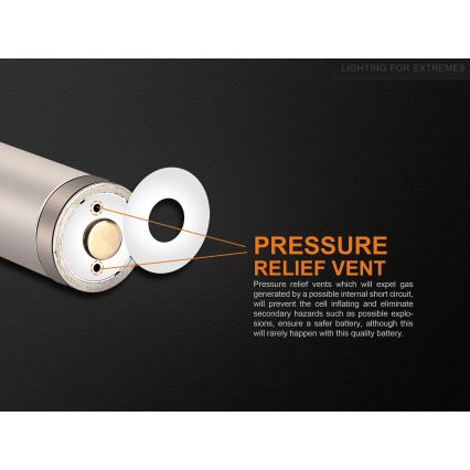 Fenix FERCR123ALIIONUP - 1 stuk USB-oplaadbare batterij, 3,6 V, 700 mAh