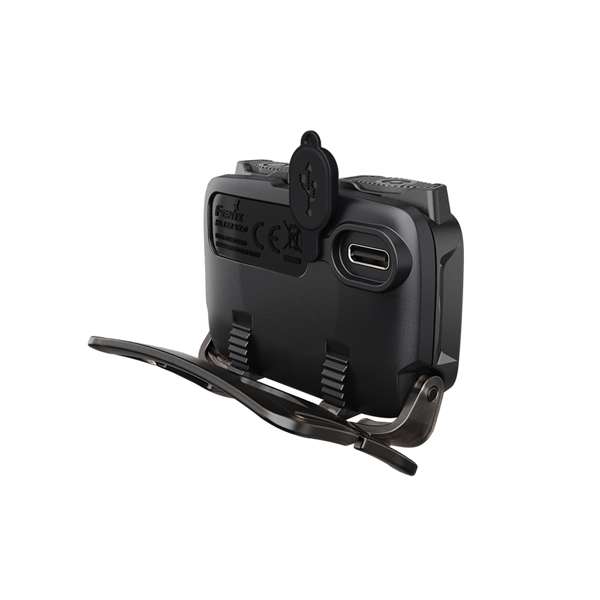 Fenix HL12RV20BLC - Lampe frontale rechargeable LED à intensité variable LED/USB 950 mAh IP66 500 lm jusqu'à 112 h noire
