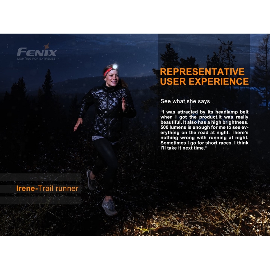 Fenix HL18RTRAIL - Oplaadbare LED Hoofdlamp LED/3xAAA IP66