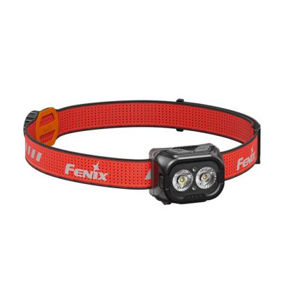 Fenix HL18RTV20BLC - Lampe frontale à intensité variable rechargeable LED/USB/3xAAA IP66 800 lm 160 h 1900 mAh noir/orange