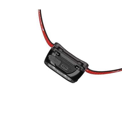 Fenix HL18RTV20BLC - Lampe frontale à intensité variable rechargeable LED/USB/3xAAA IP66 800 lm 160 h 1900 mAh noir/orange