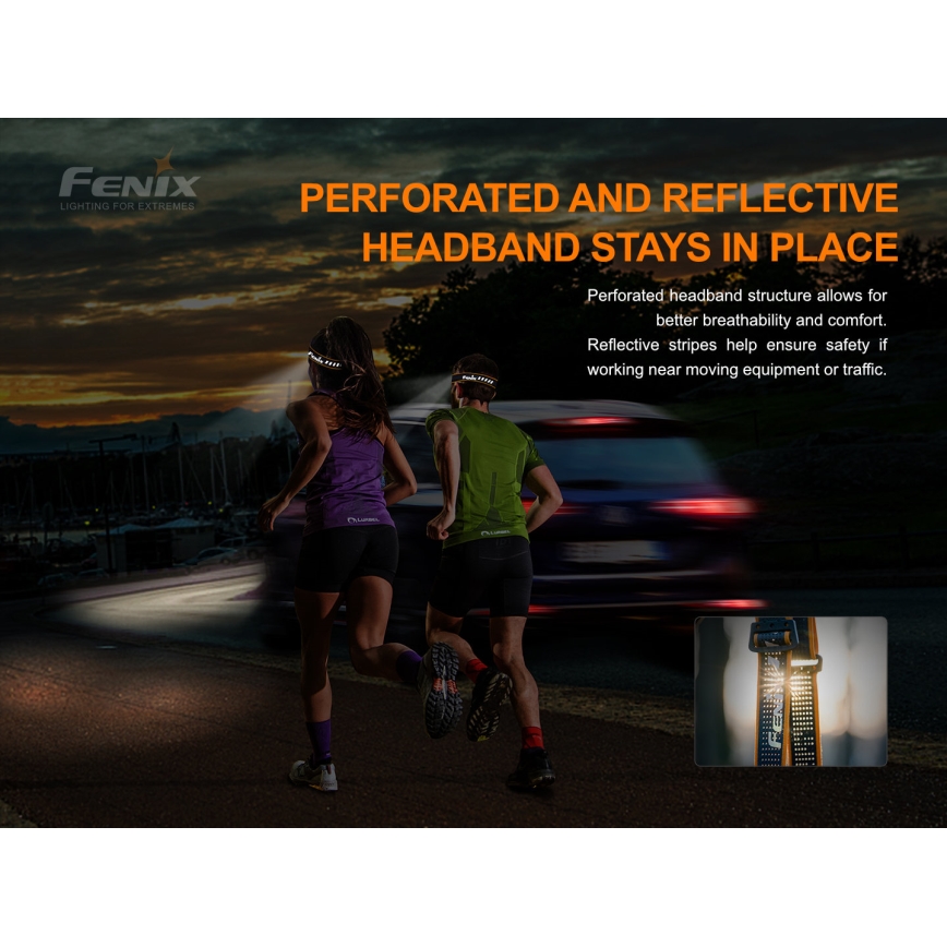Fenix HM51RV20 - Oplaadbare LED-hoofdlamp 3xLED/1xCR123A/USB IP68 700 lm 120 u 700 m