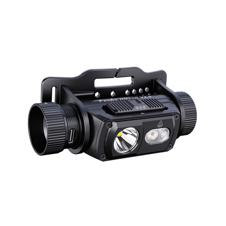Fenix HM60RV20 - LED-dimbare oplaadbare hoofdlamp LED/USB 4000 mAh IP68 1600 lm 292 h oranje
